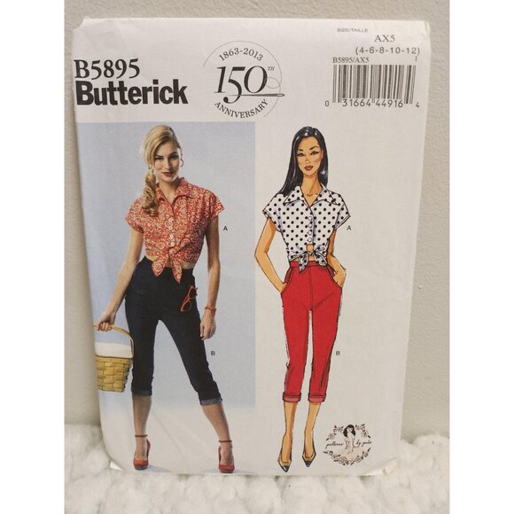 Butterick B5895 Sewing Pattern UNCUT Sizes 4–12 | 150th Anniversary - Picture 8 of 15